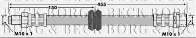 BORG & BECK bbh6637 -  Тормозной шланг